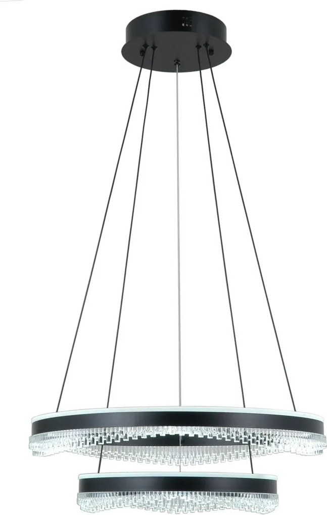 Italux glamour modern függeszték morte matt fekete itxpnd-34535-2l-bk