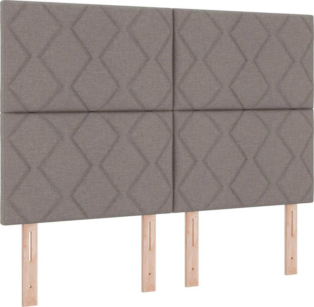 vidaXL Fejtámla Tópszínű 160 cm szövet