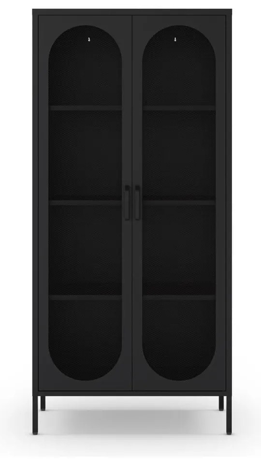 Fekete szekrény 80x170 cm Diora – Marckeric