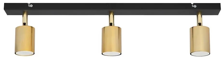 LED Spotlámpa TUNE 3xGU10/4,8W/230V arany/fekete