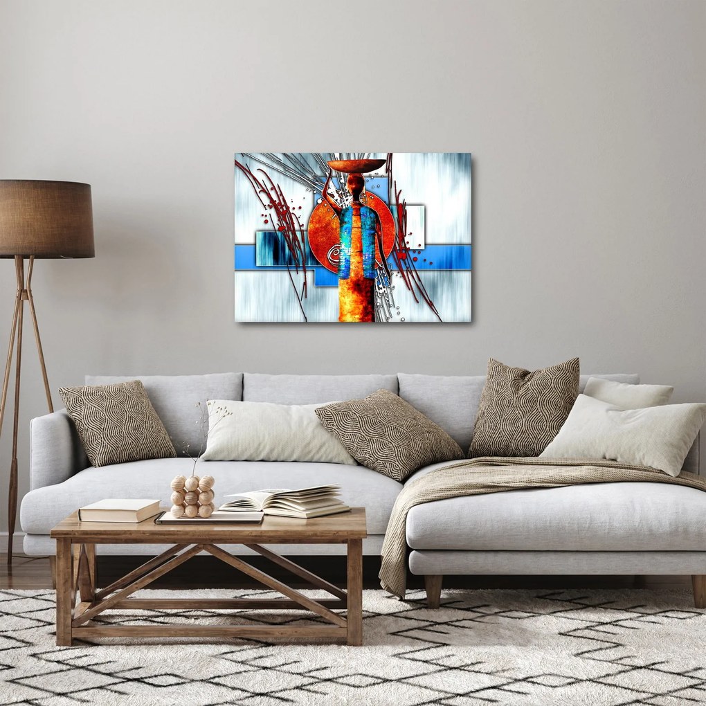 Egy ősi ember képének festménye (70x50 cm)