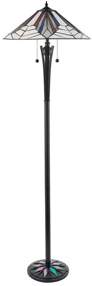 Endon 63934 - Tiffany ASTORIA állólámpa 2xE27/60W/230V, átmérő 48 cm