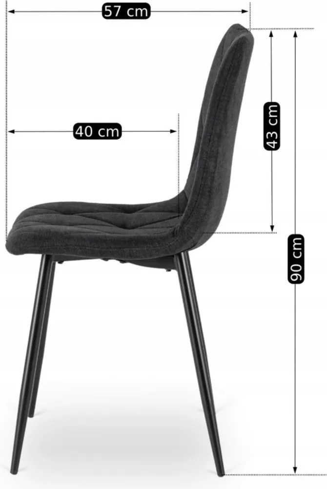 Szék fekete színben. ROBIN 2