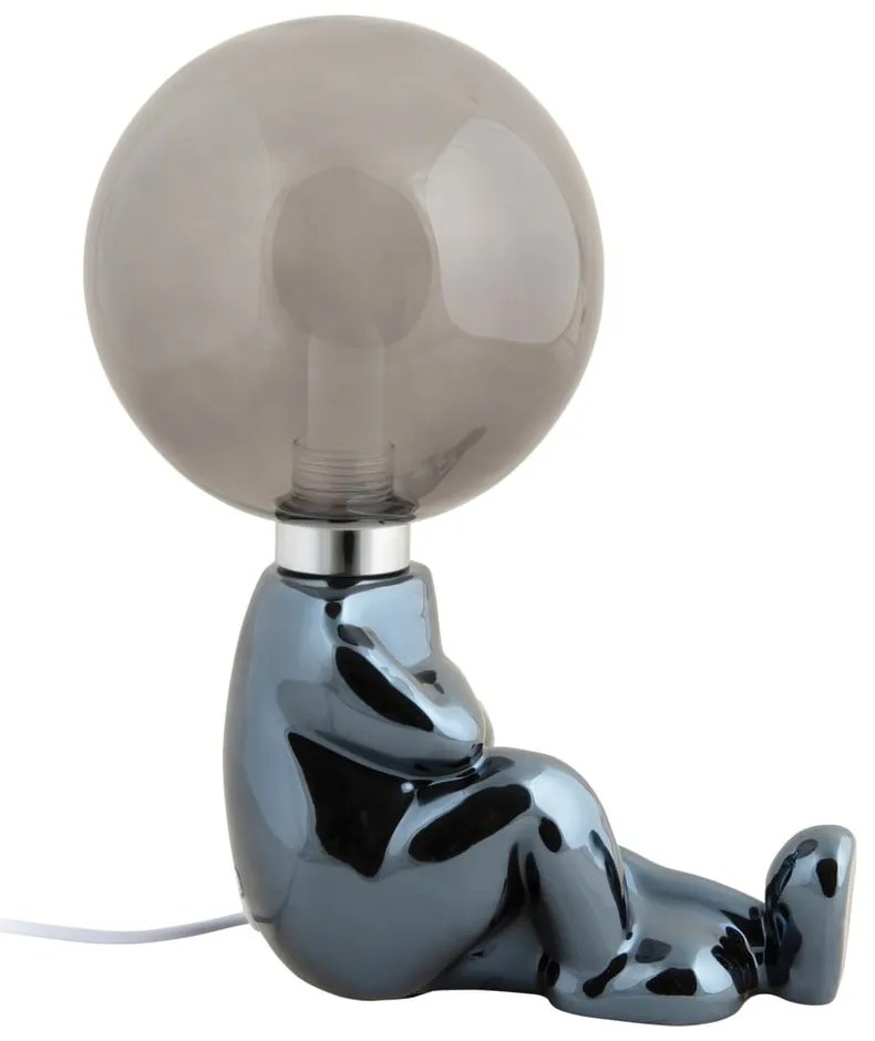 Szürke LED dimmelhető asztali lámpa üveg búrával (magasság 22,5 cm) Joey – Leitmotiv