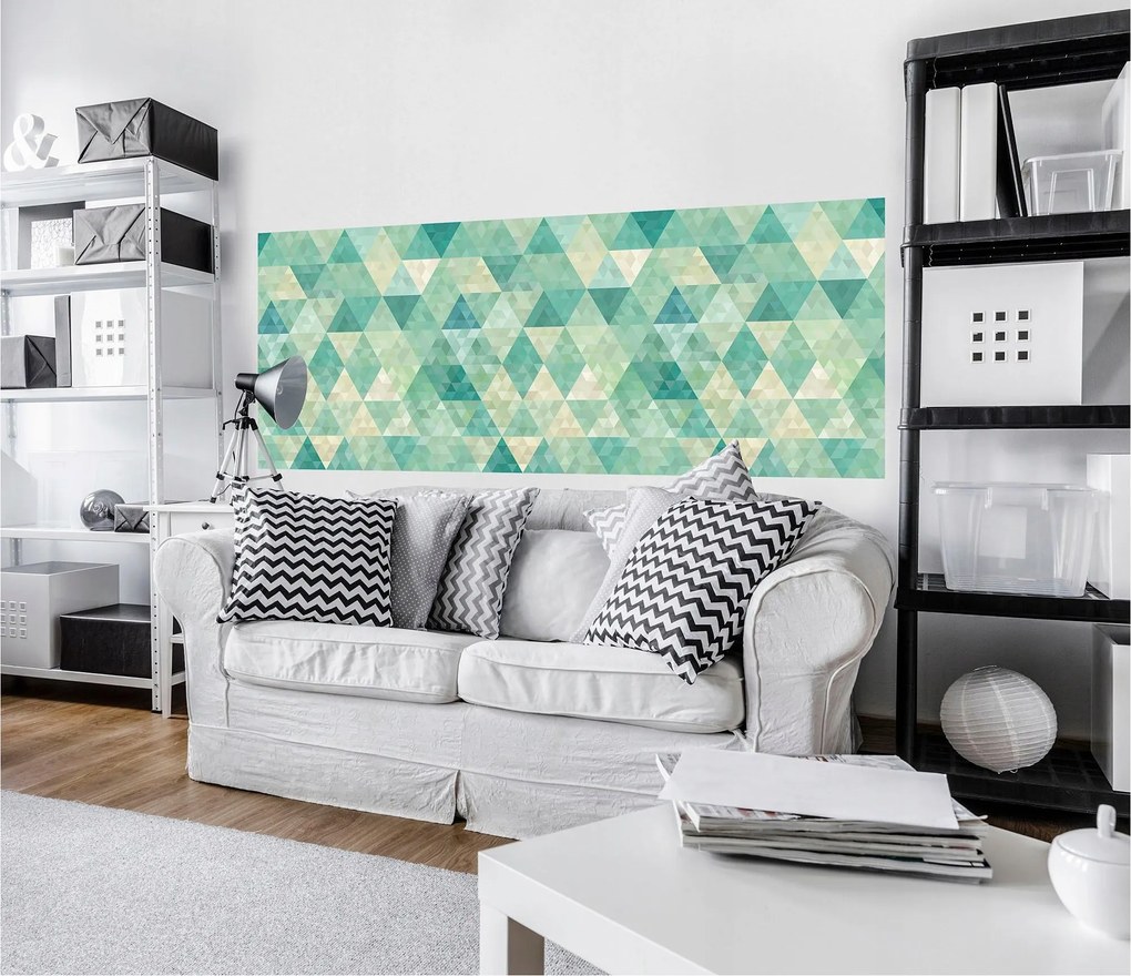 Fotótapéta Geometrikus rombuszok absztrakt mozaik kaleidoszkóp 250x104 +ragasztó