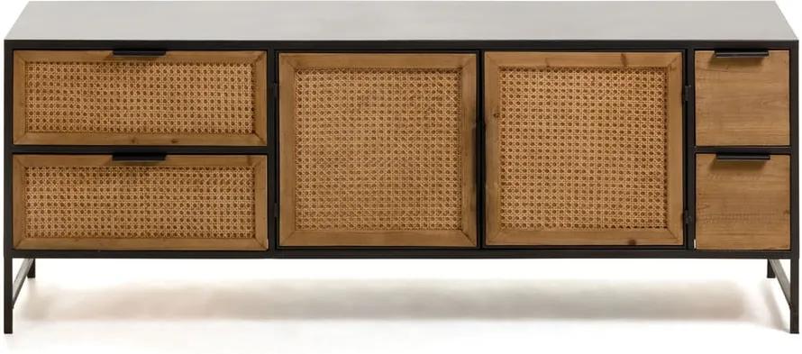 Kyoko fekete-barna TV-állvány, 150 x 55 cm - La Forma