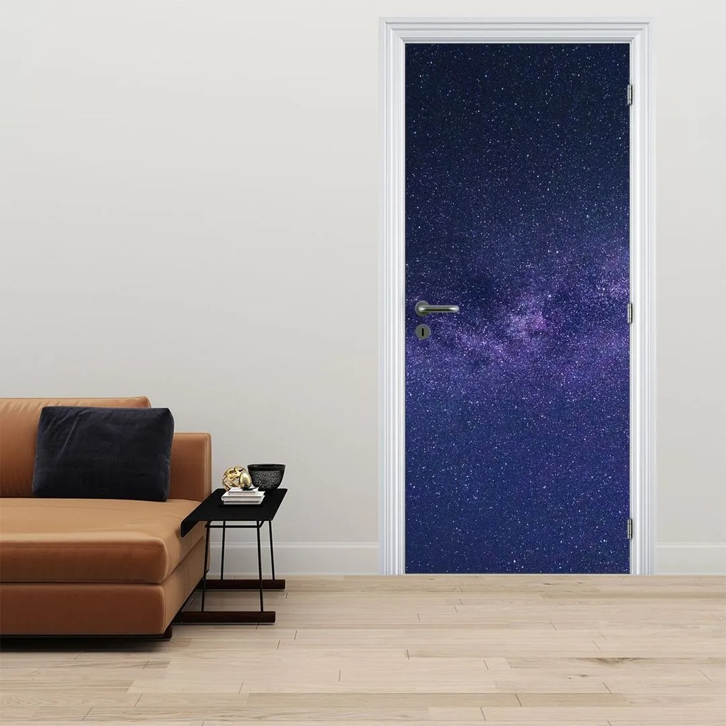 Fotótapéta ajtóra - Éjszakai égbolt (95x205cm)