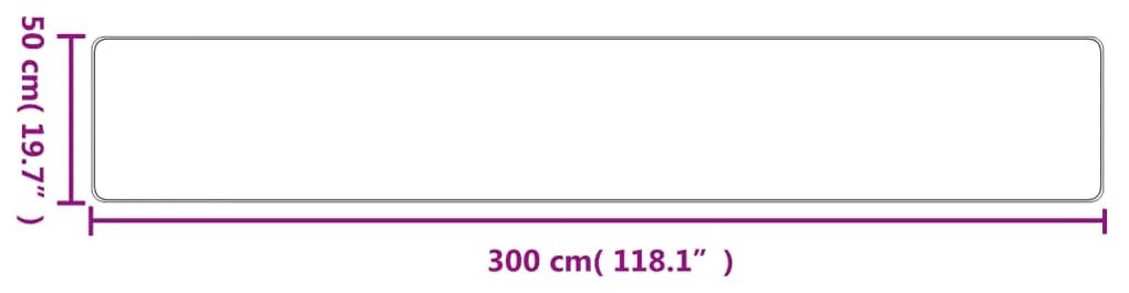 homokszínű szizálhatású futószőnyeg 50x300 cm