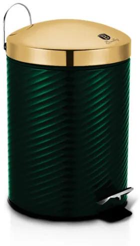 Berlinger Haus Emerald Collection rozsdamentes szemetes metál külső bevonattal, 7 L, smaragdzöld