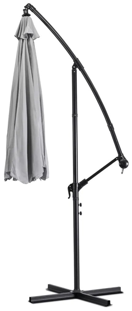 AKRON világosszürke kerti napernyő