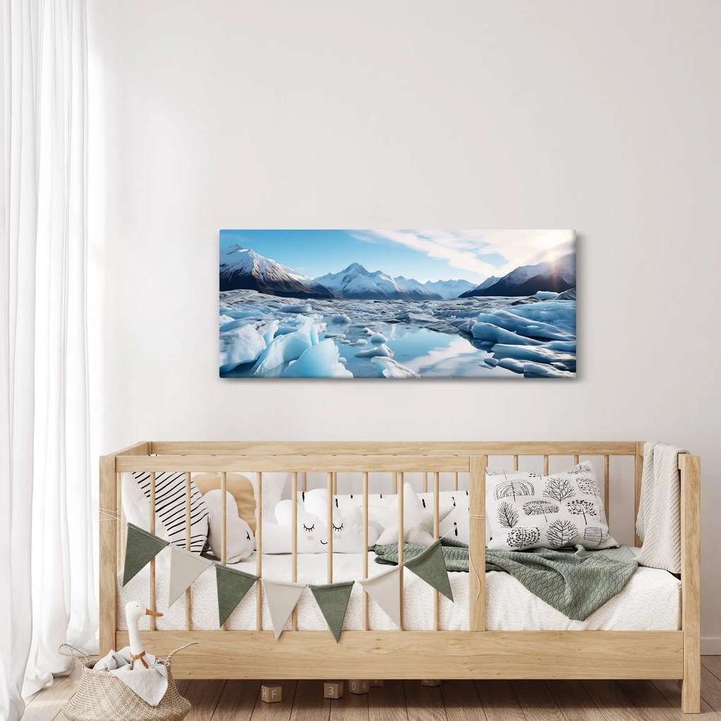Kép - Gleccser képződmények (120x50 cm)