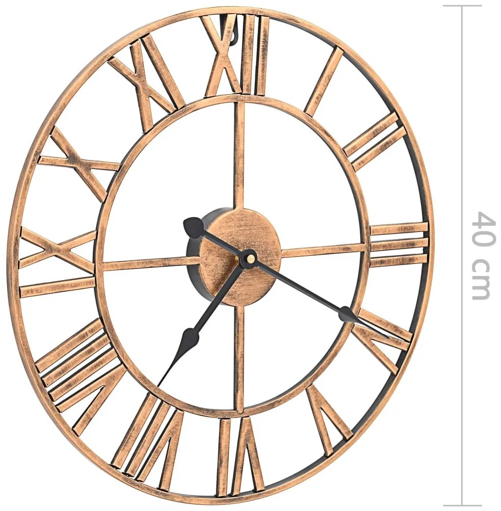 aranyszínű fém falióra 40 cm