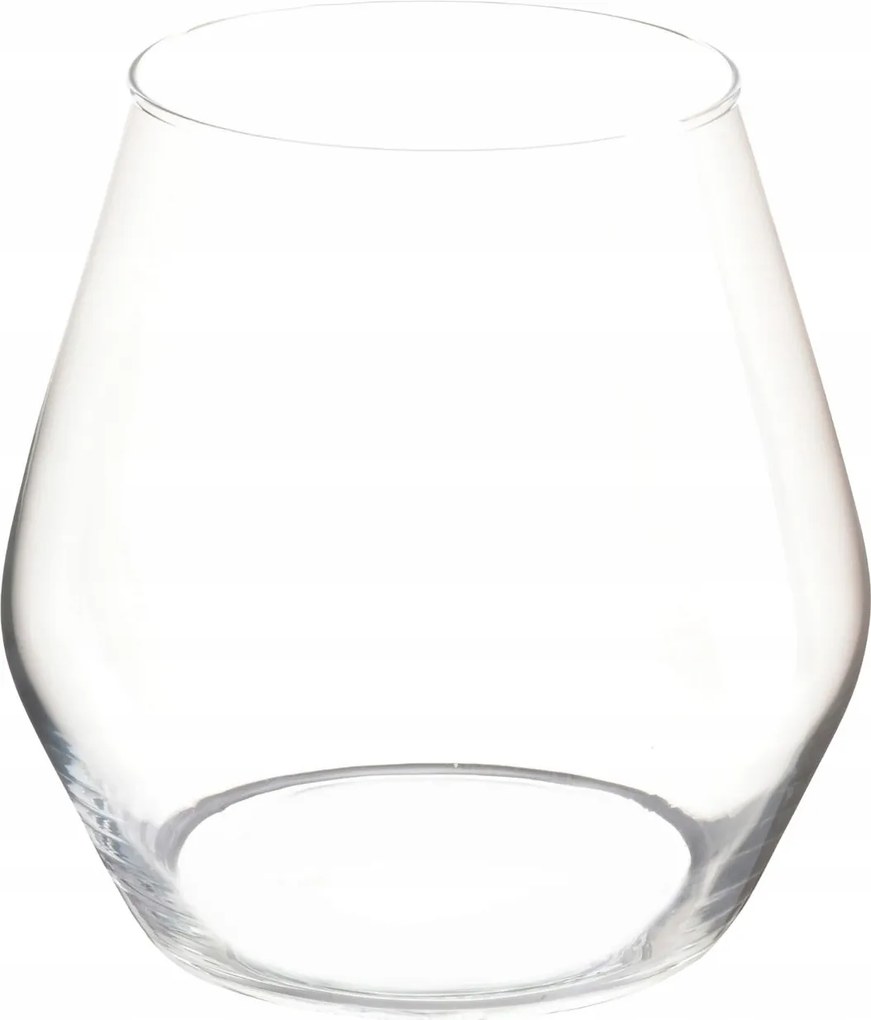 Elegáns üveg virágdekorációs váza átlátszó Teca átm. 19 cm