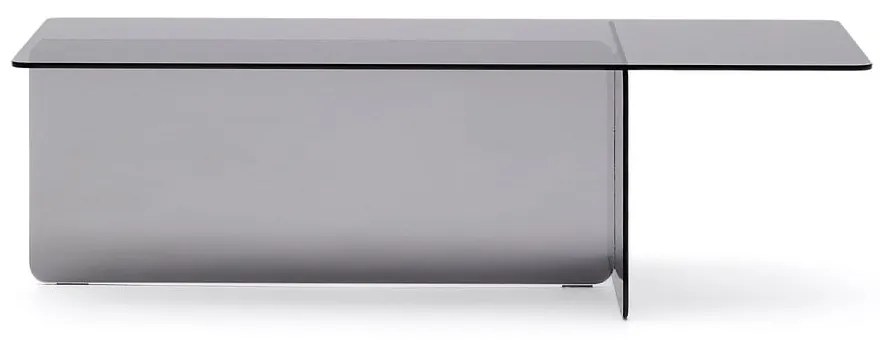 Szürke üveg dohányzóasztal 60x120 cm Zaren – Kave Home