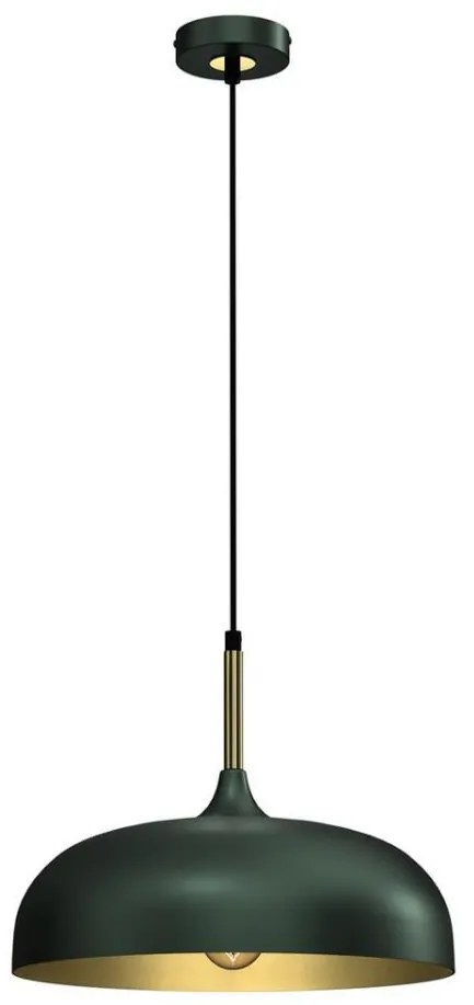 Brilagi - Csillár zsinóron ABRAHAM 1xE27/60W/230V átm. 35 cm zöld