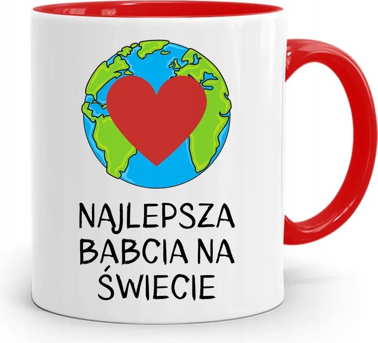 Piros Bögre Nagymamáknak Névnapra Legjobb nyomott mintával