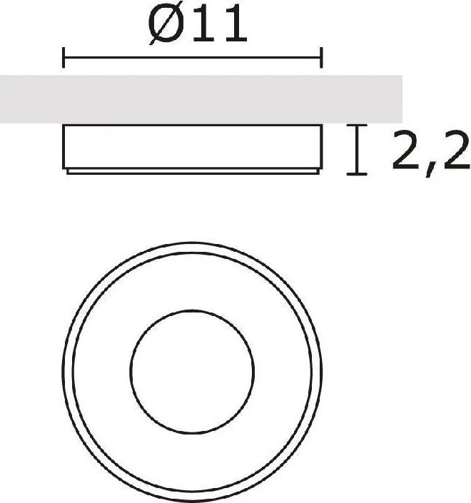 NOVOLUX 403C-L0105B-01 VIENA Modern Kültéri Mennyezeti Lámpa Fehér LED IP65