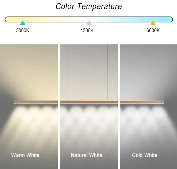 Immax NEO 07310L-LED dimmelhető kábeles csillár érzékelővel MADEIRA 37W/230V 157 cm kőris