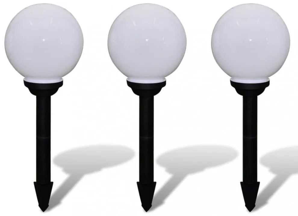 3 db kültéri tüske ösvény LED-es lámpa 20 cm