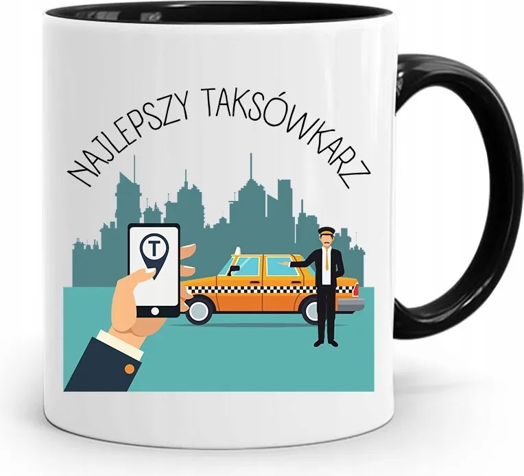 Fekete Bögre Taxisofőrnek A Legjobb Taxisofőr fényképes nyomtatással