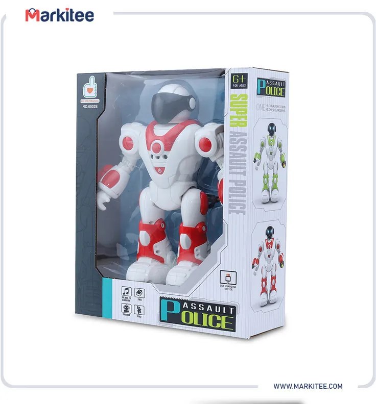 Super Assault Police robotjáték – piros 6002E
