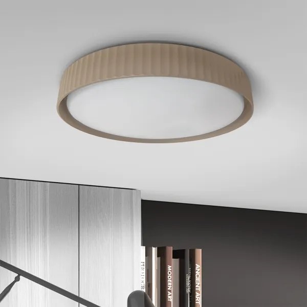 Brilagi - LED fényerőszabályozható mennyezeti lámpa LUCIA LED/60W/230V Ø 59 cm barna+távirányító