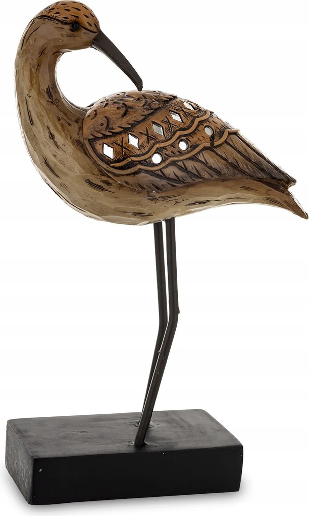 Madár figura dekoratív szobor természetes stílusban kristályok bronz