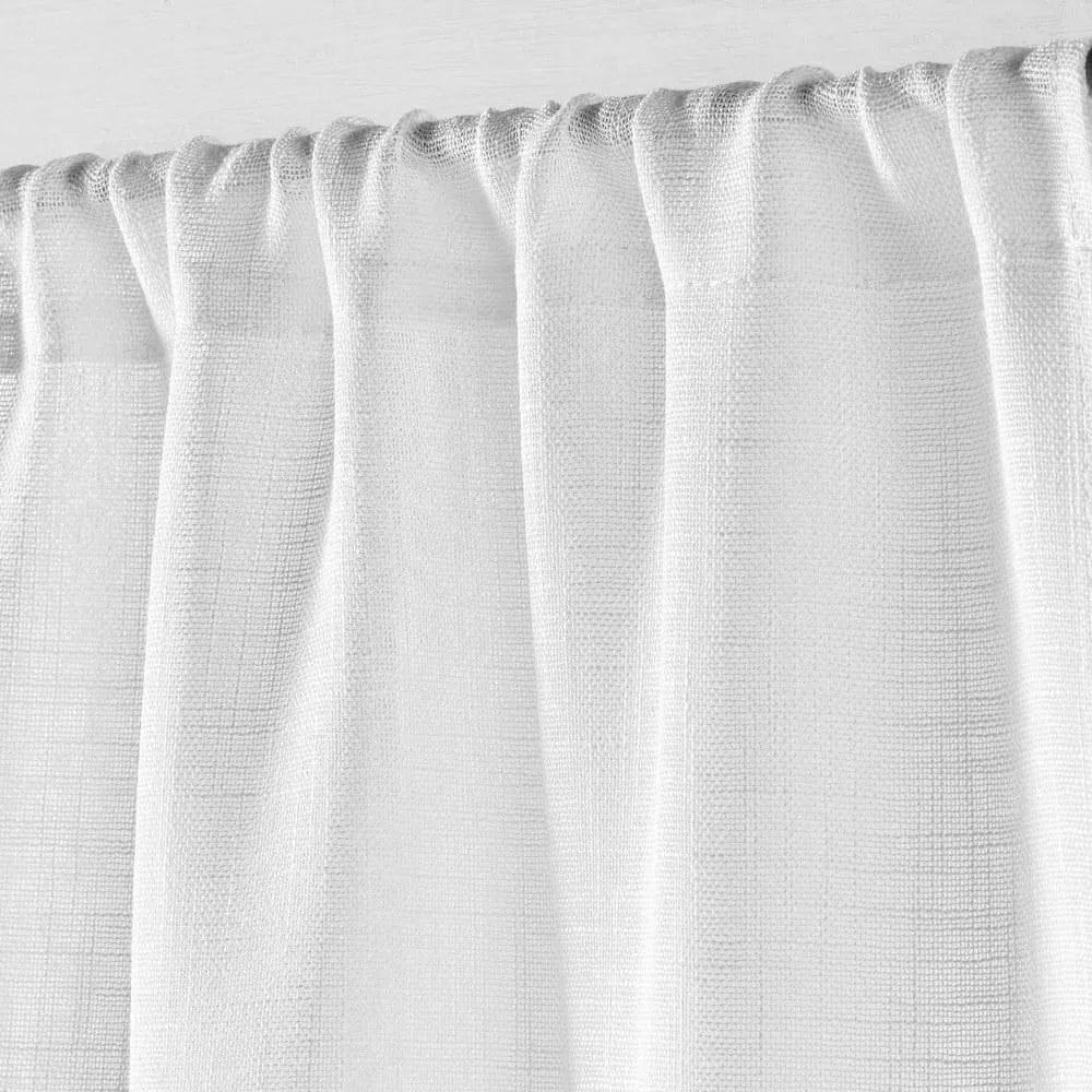 Fehér függöny ajtóra 90x200 cm Haltona – douceur d'intérieur