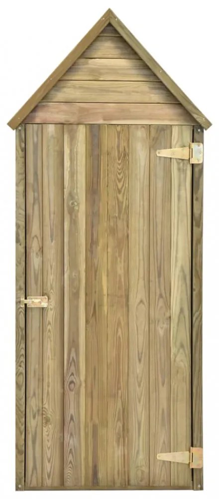 kerti impregnált fenyőfa szerszámtároló ajtóval 69,5x32x178 cm