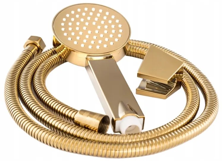 Gamma, kézizuhany szett ponttartóval, arany fényes, GMA-KAT00721