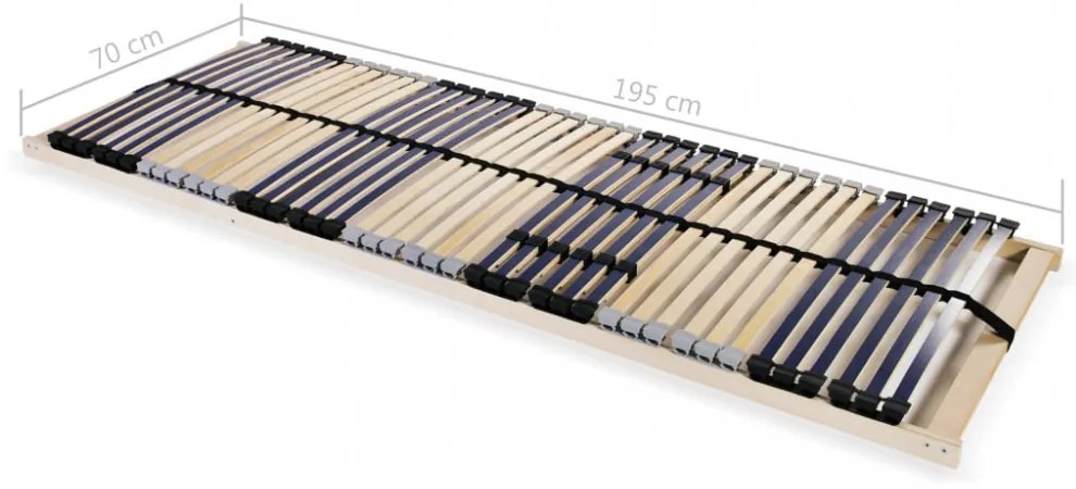 2 db 7 zónás 42 léces ágyrács 70 x 200 cm