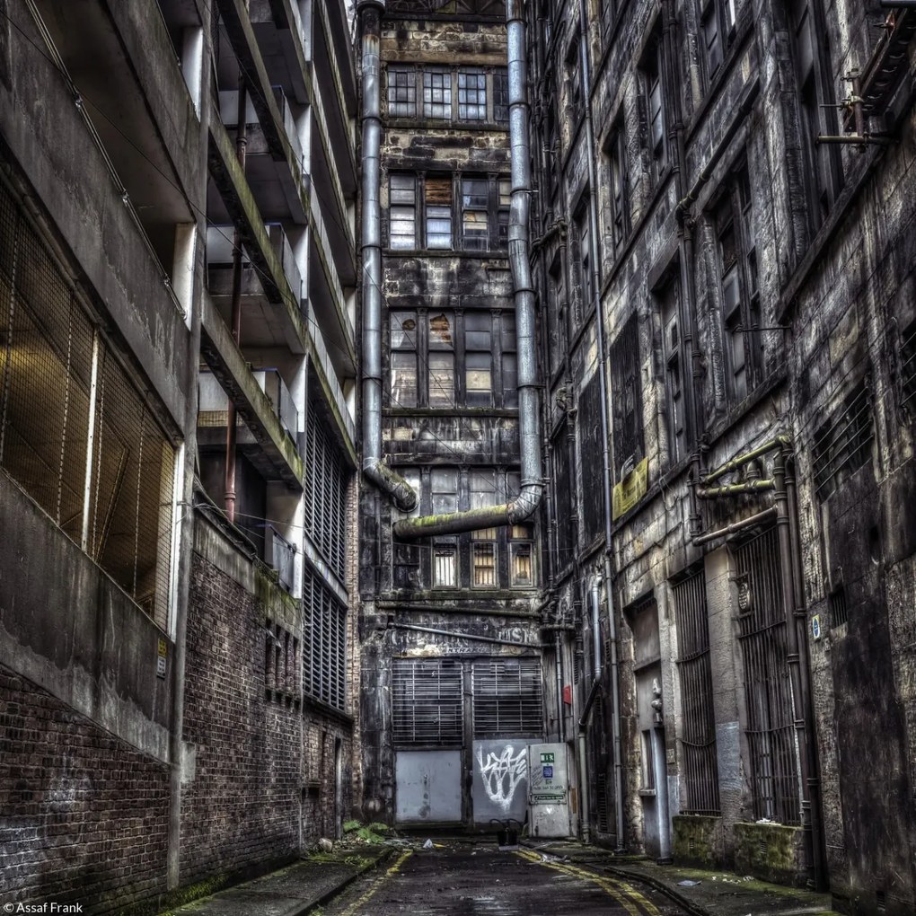 Poszter 20x20cm Lakóépület Glasgow-ban, Assaf Frank