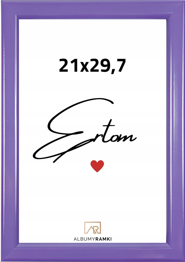 Képkeret 21x29,7 A4 lila plx plexi univerzális