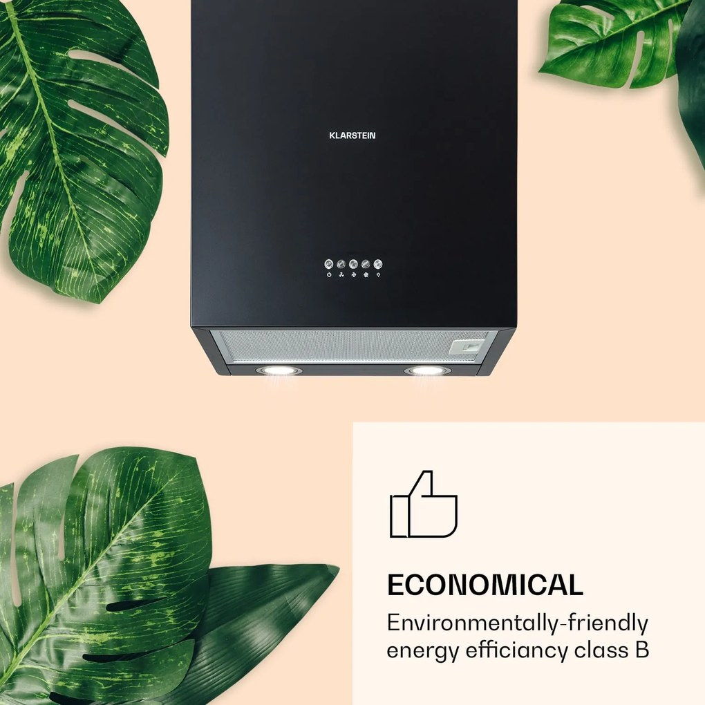 Klarstein Monumenta, falra szerelhető páraelszívó, alumínium, 559 m³/ó, LED, B energiahatékonysági osztály