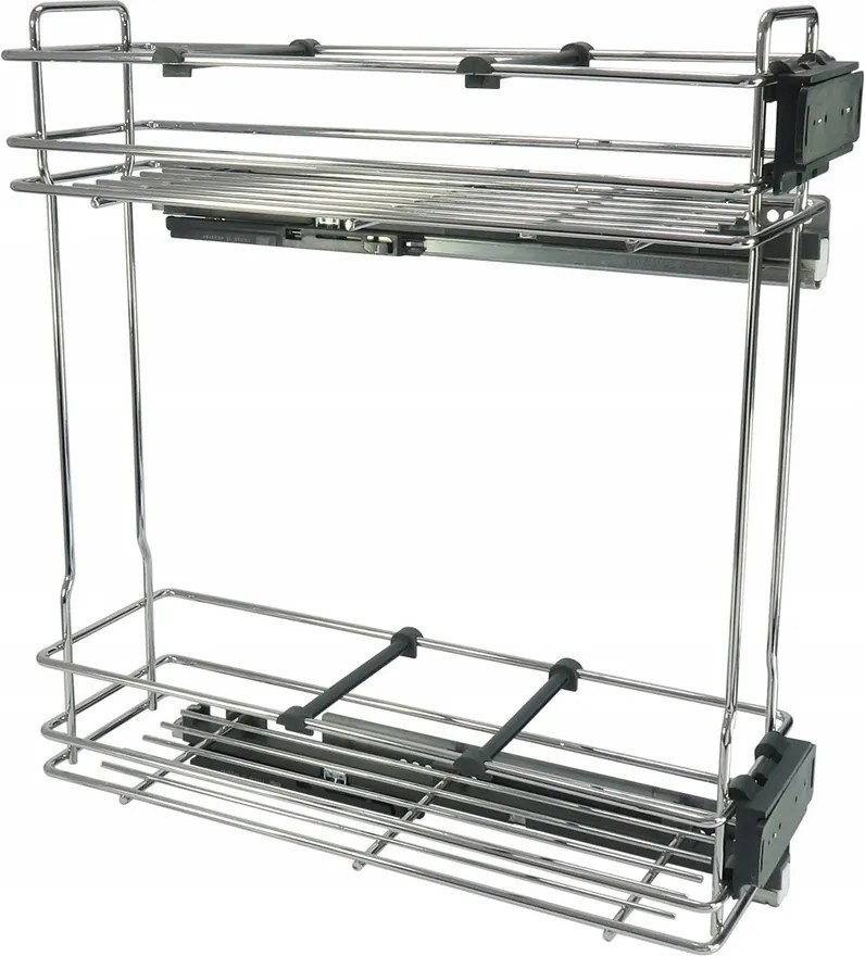 Kihúzható Cargo Kosár Szekrényhez 20 Króm 2 Polc Jobb Oldali Rekeszek