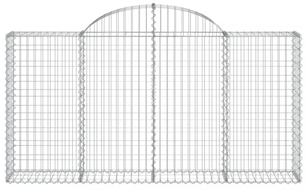 20 db íves horganyzott vas gabion kosár 200x30x100/120 cm
