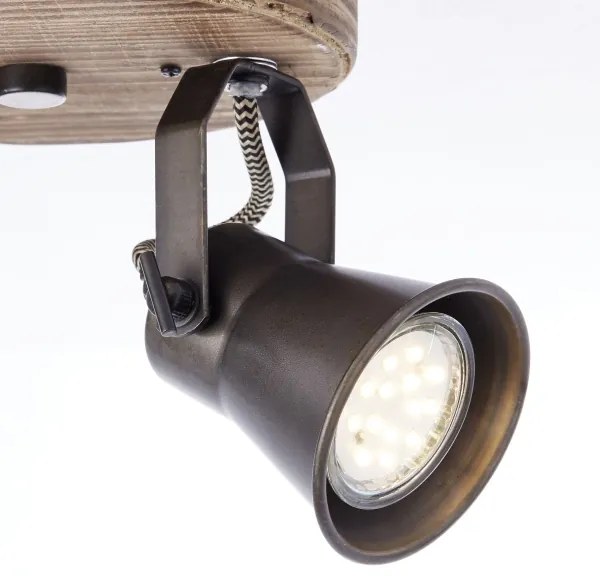 Brilliant - Irányítható spotlámpa SEED 2xGU10/5W/230V fekete/barna