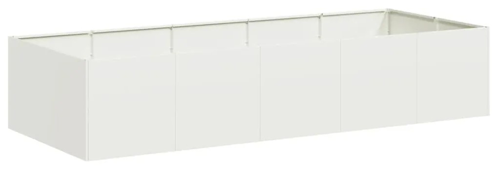 vidaXL fehér acél növénytartó 200x80x40 cm