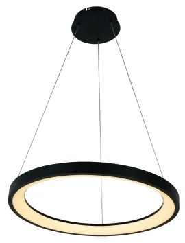 Brilagi - FALCON SLIM LED, dimmelhető kábeles függeszték LED/42W/230V, átm. 50 cm, fekete, távirányítóval