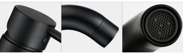 REA-B4102 - LUNGO mosdócsaptelep, 16,5 cm, fekete