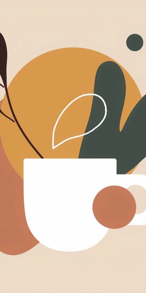 Poszter 50x100cm Reggeli kávé