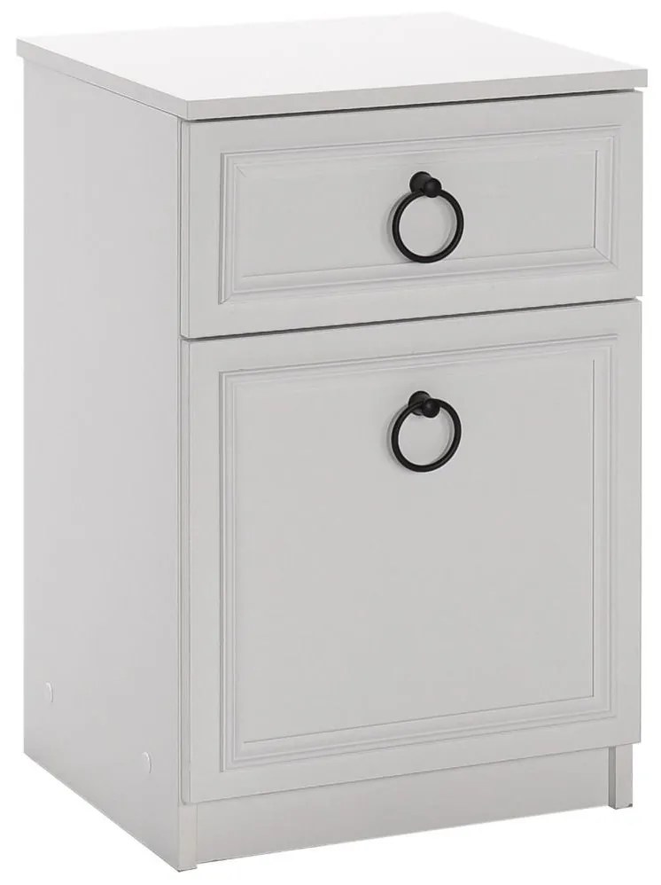 Éjjeliszekrény 63x40 cm fehér