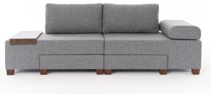 3 személyes kanapéágy Perenna Linen - Szürke