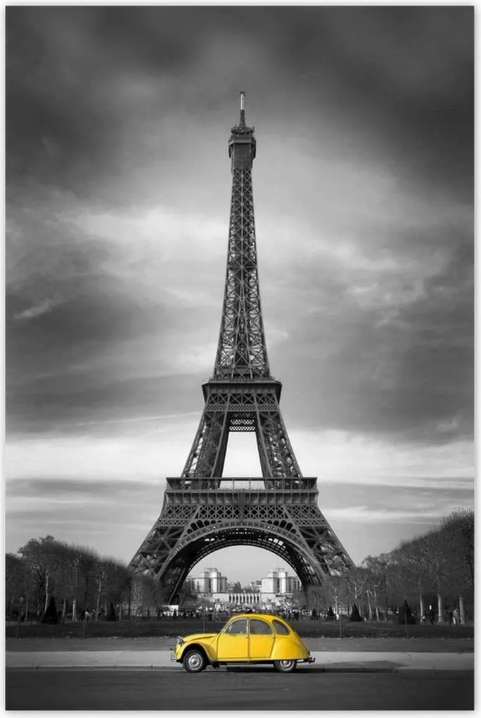 Poszterek 60x90 Sárga Citroen Párizsban