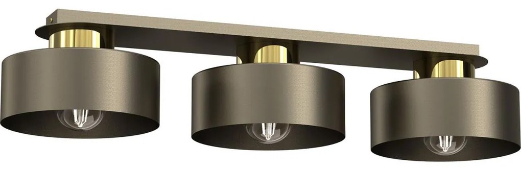 Mennyezeti lámpa MARTI 3xE27/15W/230V réz/arany