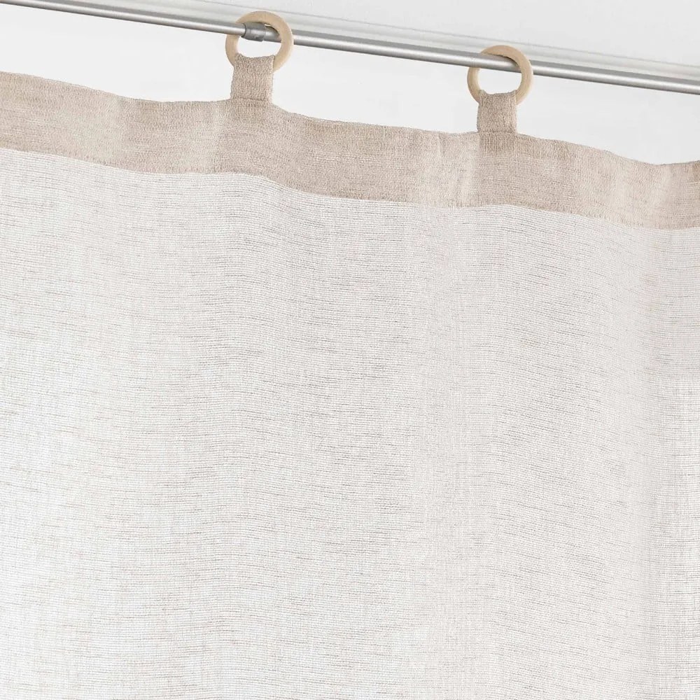 Bézs fényáteresztő függöny szett 2 db-os 60x120 cm Minalisa – douceur d'intérieur