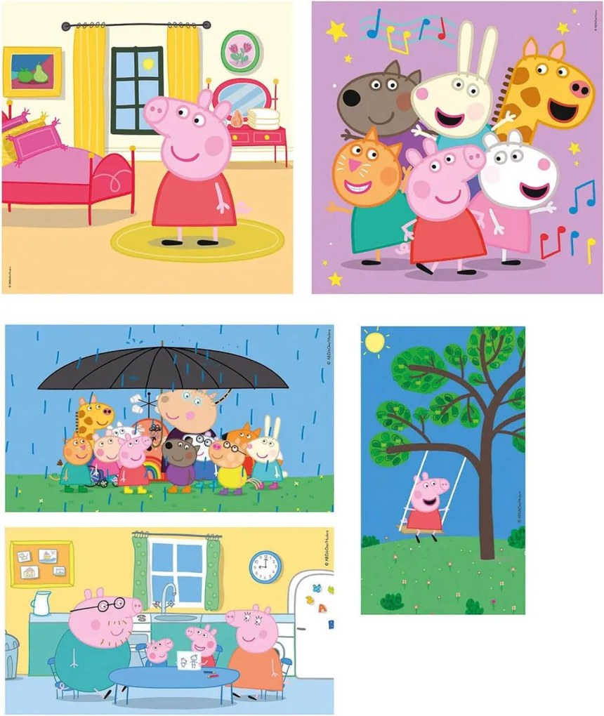 Peppa malac Life 10 az 1-ben puzzle Clementoni