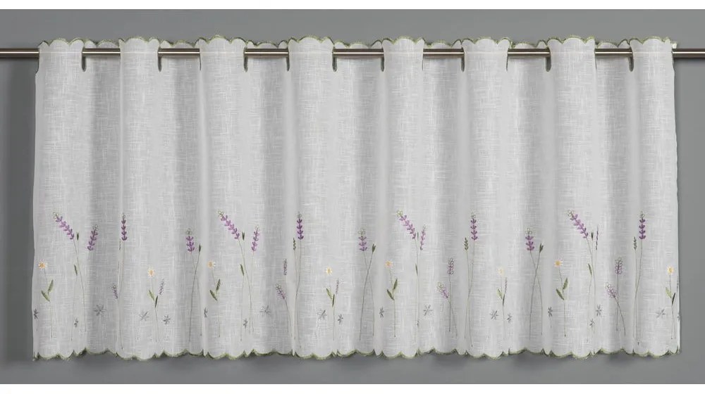Fehér fényáteresztő függöny 135x45 cm Lavender – Sehlbach