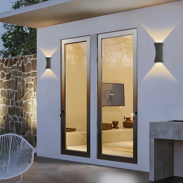 Brilagi - LED kültéri fali lámpa BICON LED/10W/230V antracit IP44