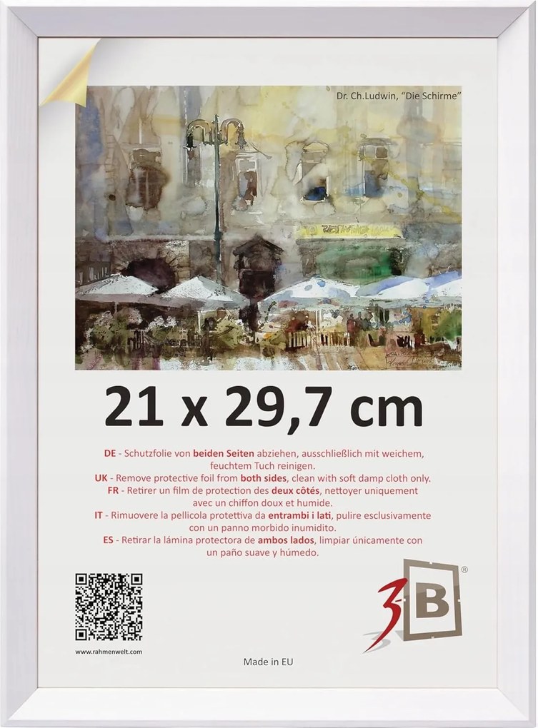 Képkeret Fehér A4 Din 21 x 29,7cm